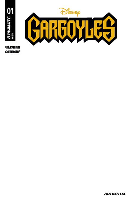 Gargoyles #1 (2026) Cvr E Blank Authentix Var