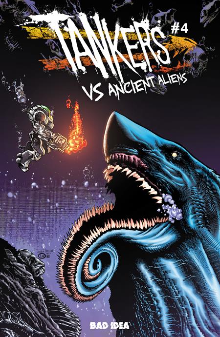 Tankers Vs Ancient Aliens #4 (Of 4) Cvr B Joshua Derstine & John Livesay Var