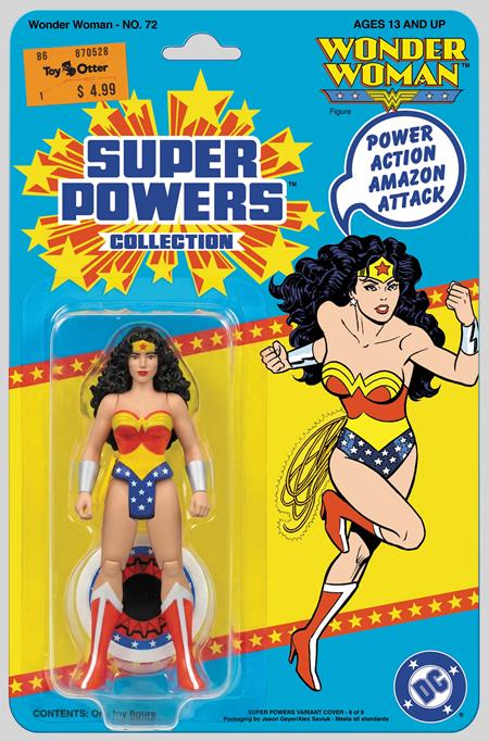 Wonder Woman #72 Facsimile Edition Cvr B Jason Geyer & Alex Saviuk Wonder Woman Super Powers Card Stock Var