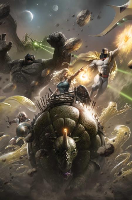 Space Ghost Vs The Herculoids #1 Cvr G Francesco Mattina Metal Premium Cover Var