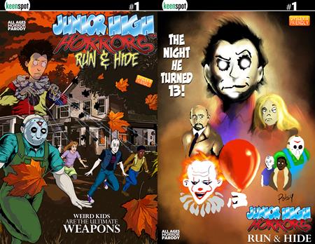Junior High Horrors Run & Hide #1 (One Shot) Cvr D Eric Kent Rob Potchak Holofoil Flip Cover Var