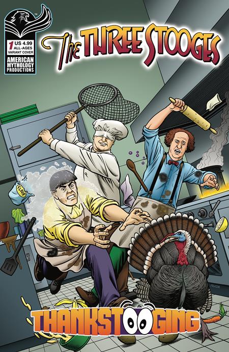 Three Stooges Thankstooging #1 (One Shot) Cvr B Fraim Brothers Var