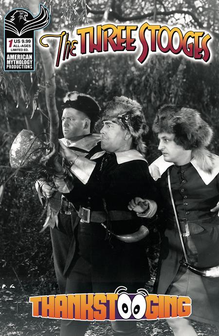 Three Stooges Thankstooging #1 (One Shot) Cvr D Limited Edition B&W Photo Var