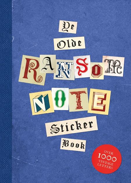 Cover of Ye Olde Ransom Note Sticker Book TP, cover art by Luke Herriott