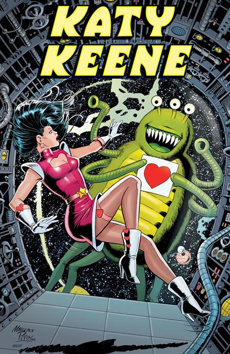 Cover of Betty And Veronicas Valentines Spectacular (One Shot) CVR F Margeaux Pepoy Katy Keene Foil VAR, cover art by Margeau