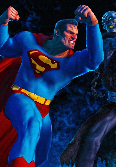 Cover of Superman #46 CVR D Mark Spears Left Connecting Card Stock VAR, cover art by Mark Spears