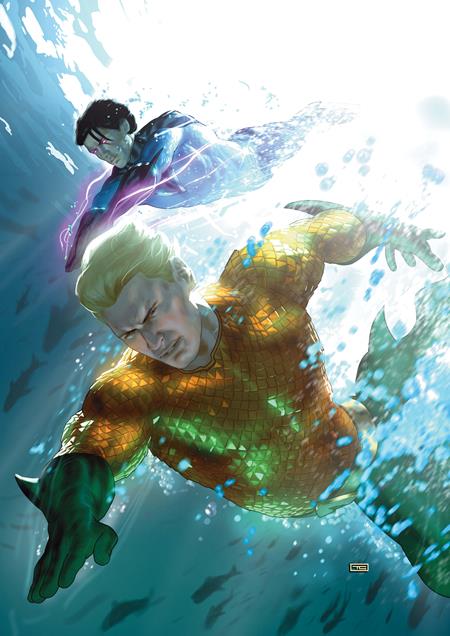 Cover of Emperor Aquaman #25 CVR E Taurin Clarke Foil VAR, cover art by Taurin Clarke