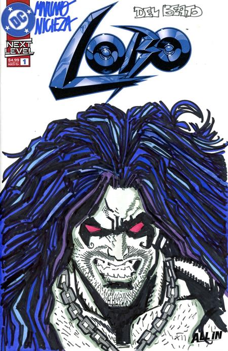 Cover of Df Lobo #1 Blank Variant Signed And Remarked By Joe Delbeato And Mariano Nicieza, cover art by Joe Delbeato, Mariano