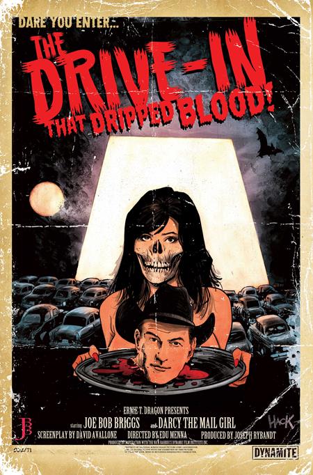 Cover of Monstervision Featuring Joe Bob Briggs And Darcy #2 CVR D Robert Hack Metal Premium VAR, cover art by Robert Hack