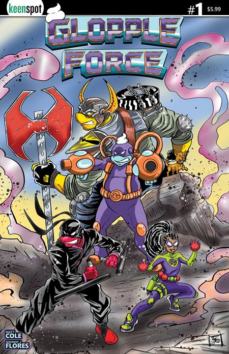 Cover of Glopple Force #1 CVR A Johnny J Flores Glops Assemble, cover art by Johnny J. Flores