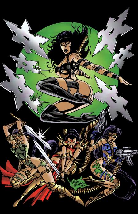 Cover of Jade Warriors #4 CVR C Mike Deodato Spark In The Dark VAR, cover art by Mike Deodato