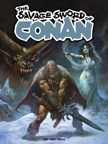 Cover of Savage Sword Of Conan #18 CVR E Alex Horley Foil VAR (MR), cover art by Alex Horley