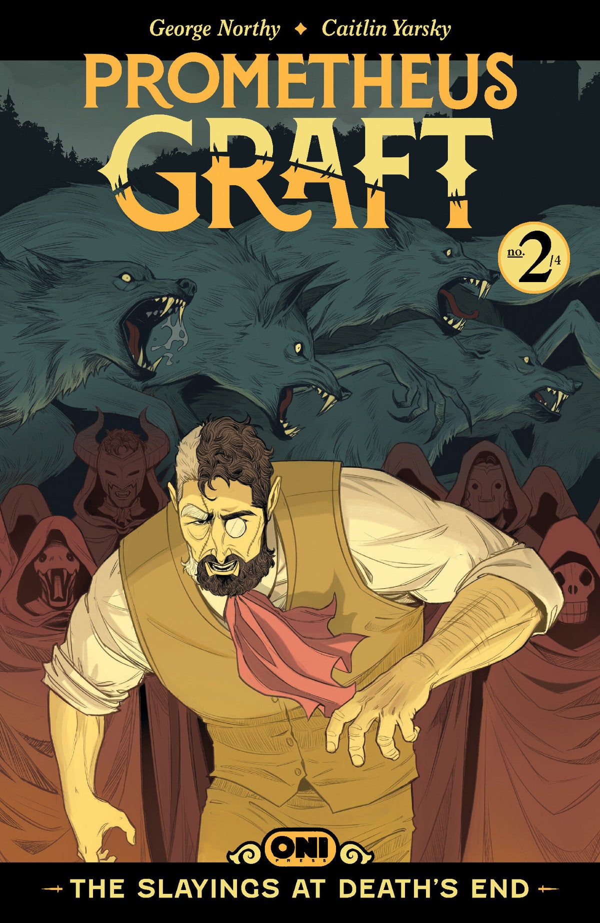 Cover of Prometheus Graft The Slayings at Deaths End #2 Cover A Caitlin Yarsky, cover art by Caitlin Yarsky