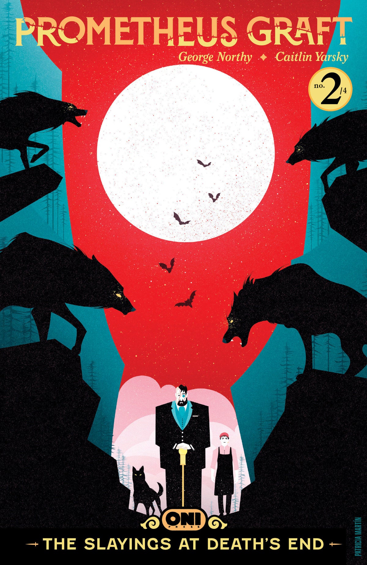 Cover of Prometheus Graft The Slayings at Deaths End #2 Cover B Patricia Martín Var, cover art by Patricia Martín