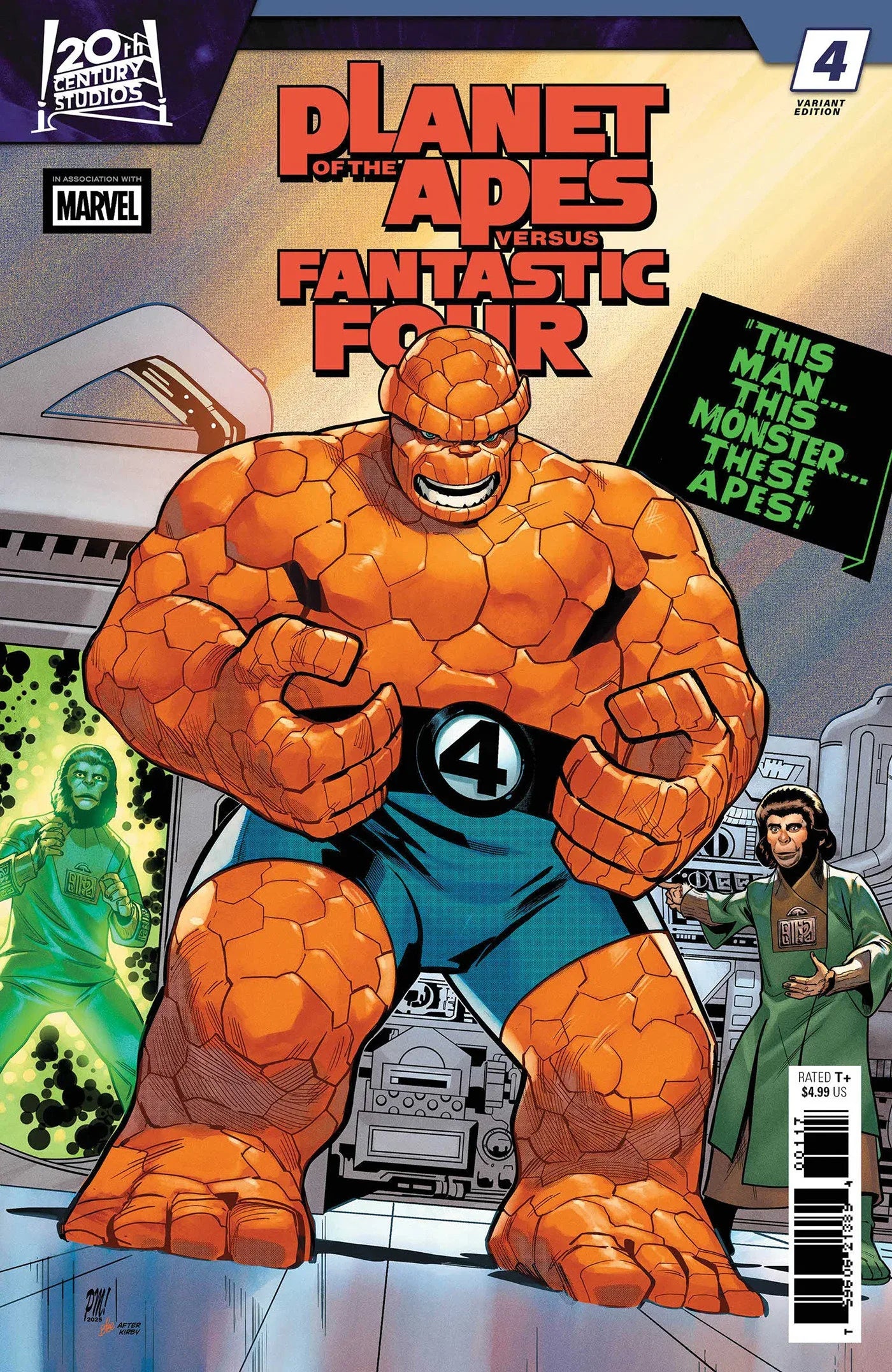 PLANET OF THE APES VS. FANTASTIC FOUR #4 PACO MEDINA HOMAGE VARIANT ---- 75960621389400421