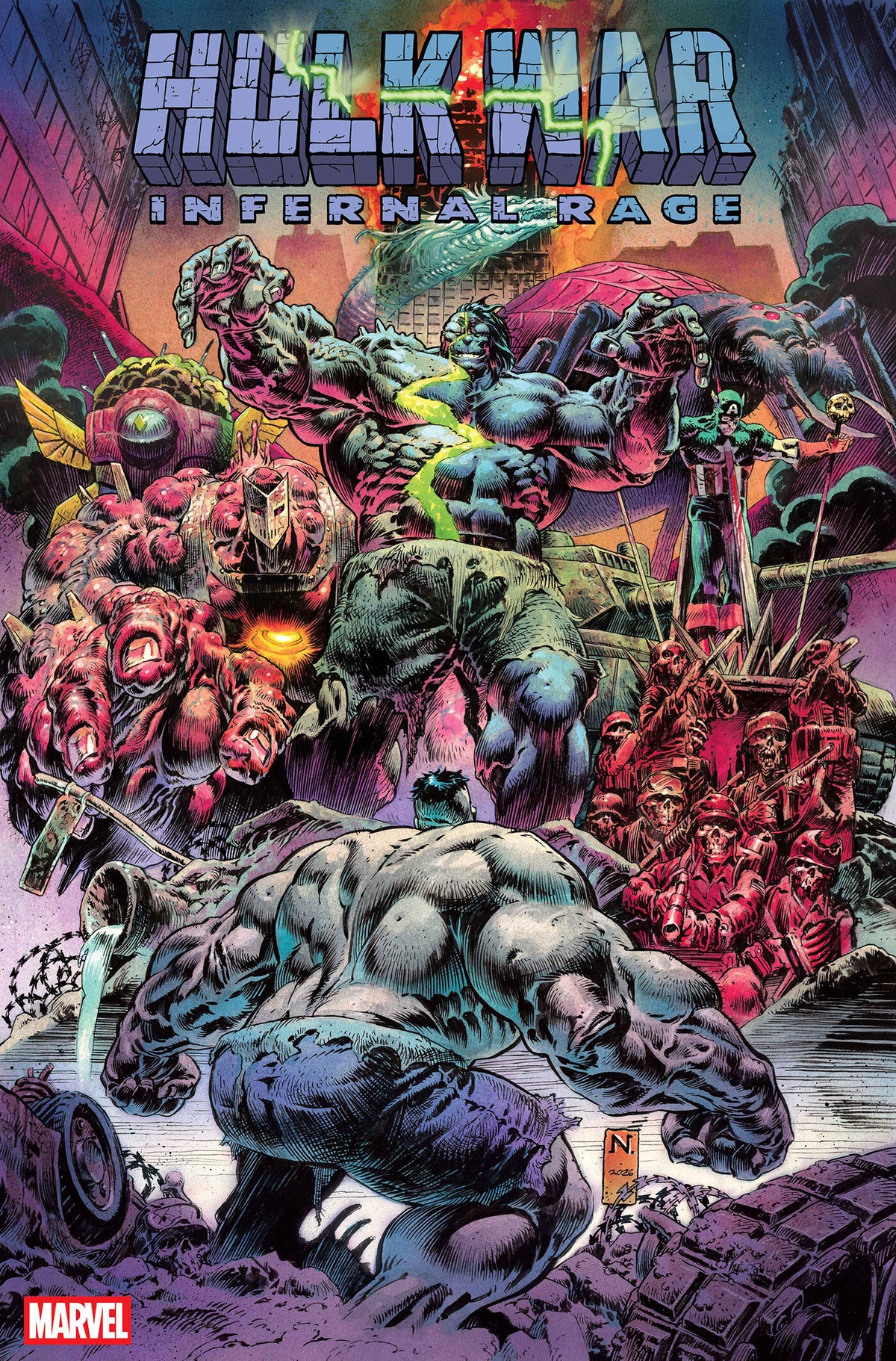Cover of HULK WAR: INFERNAL RAGE #1, cover art by Nic Klein