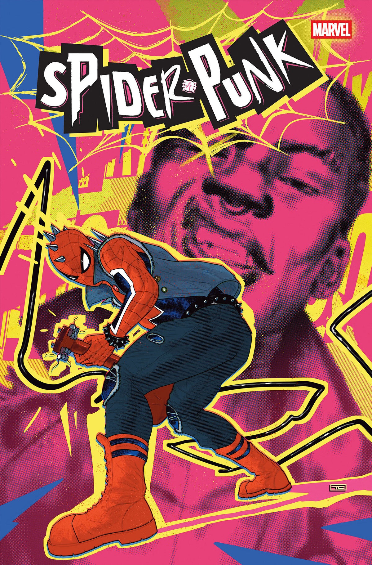 Cover of SPIDER-PUNK #1 COVER A, cover art by Taurin Clarke