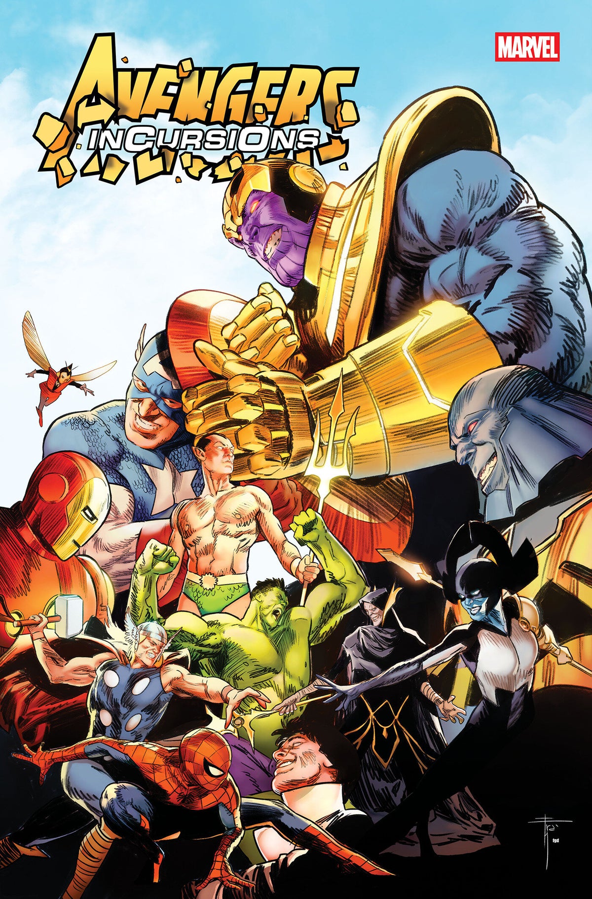 Cover of AVENGERS: INCURSIONS #1 COVER A BY FRANCESCO MOBILI, cover art by Francesco Mobili