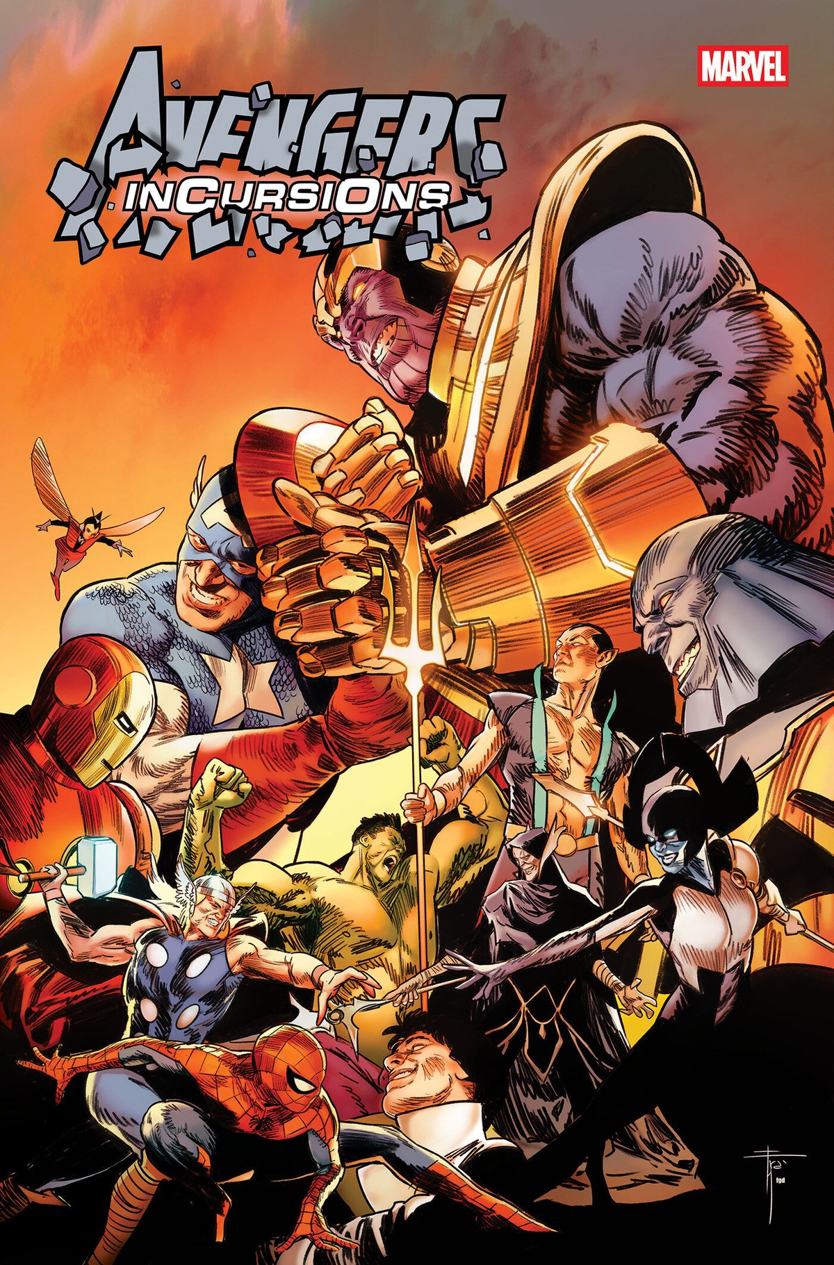 Cover of AVENGERS: INCURSIONS #1 COVER B BY FRANCESCO MOBILI, cover art by Francesco Mobili