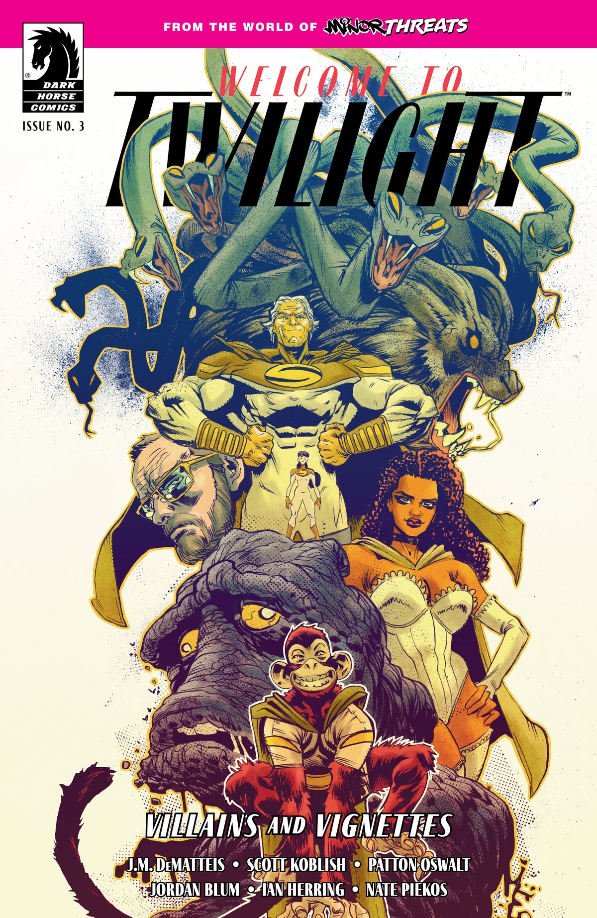 Cover of Minor Threats: Welcome to Twilight--Villains and Vignettes #3 (CVR A) (Scott Hepburn), cover art by Scott Hepburn