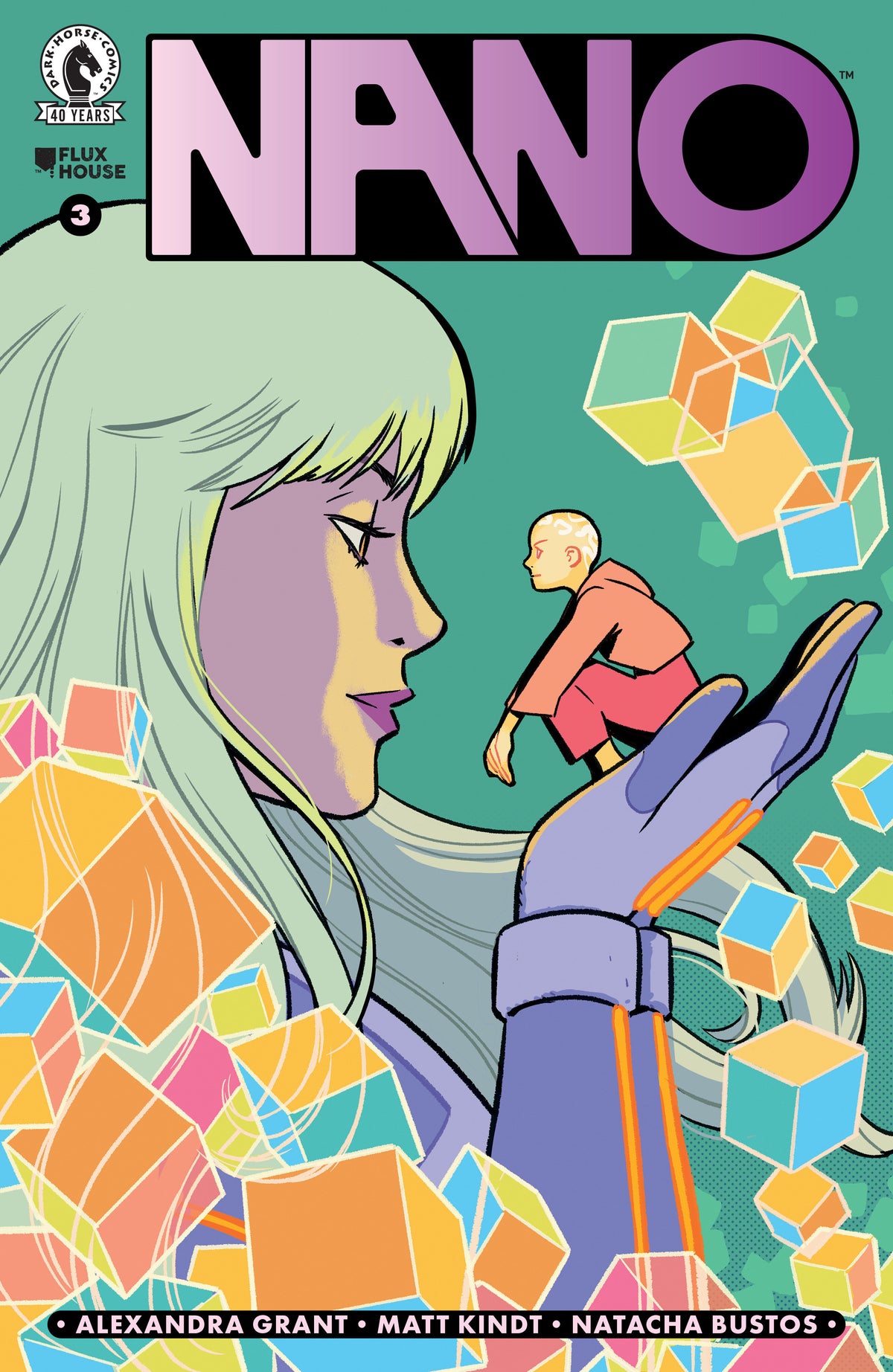 Cover of Nano #3 (CVR A) (Natacha Bustos), cover art by Natacha Bustos