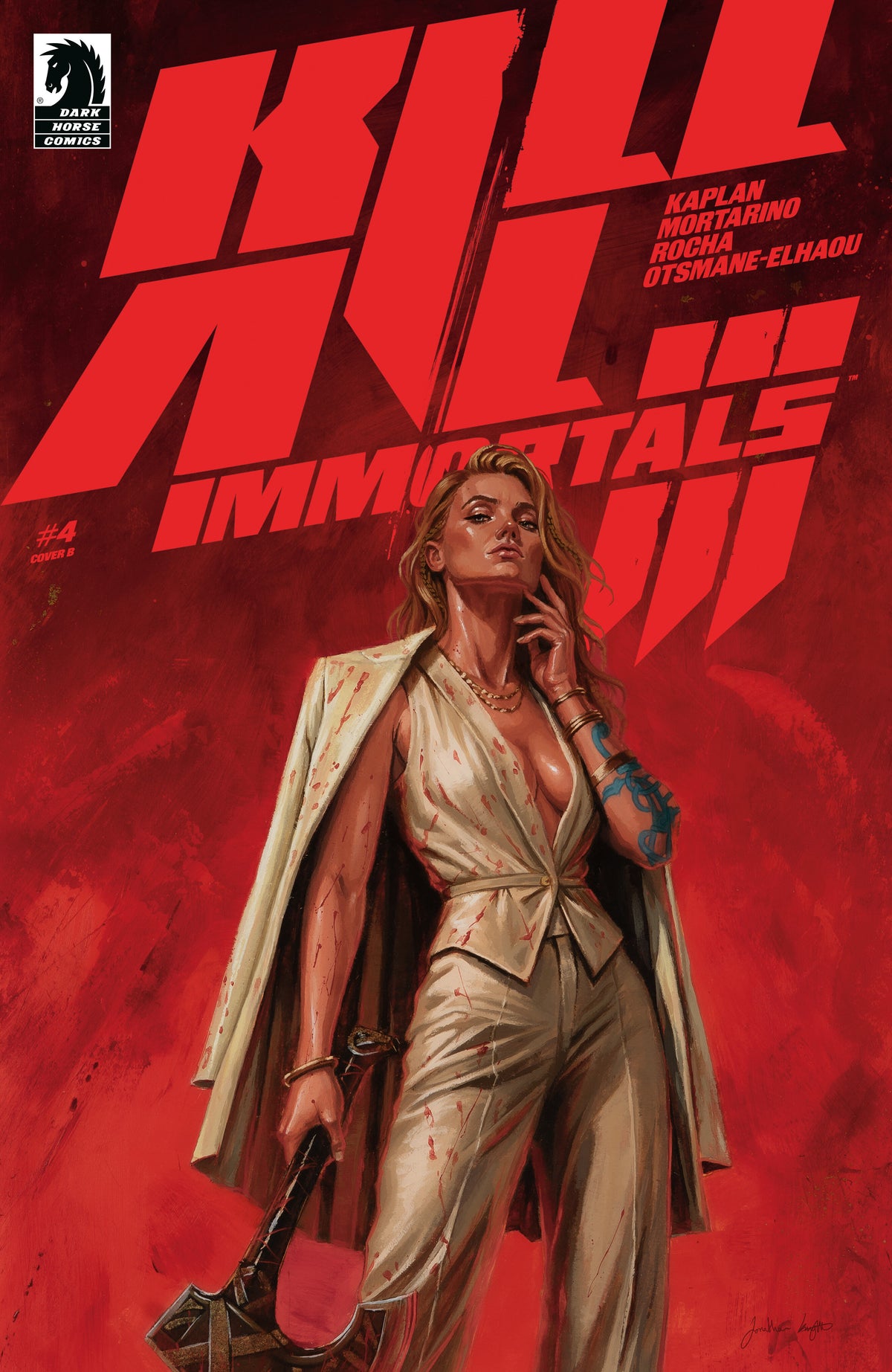 Cover of Kill All Immortals III #4 (CVR B) (Jordan Knight), cover art by Jordan Knight
