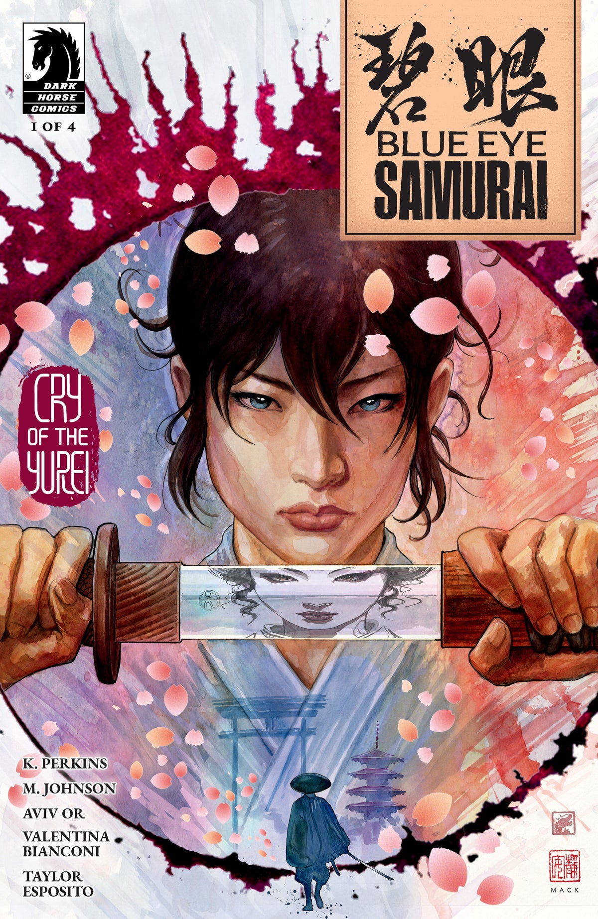 Cover of Blue Eye Samurai: Cry of the Yurei #1 (CVR A) (David Mack), cover art by David Mack