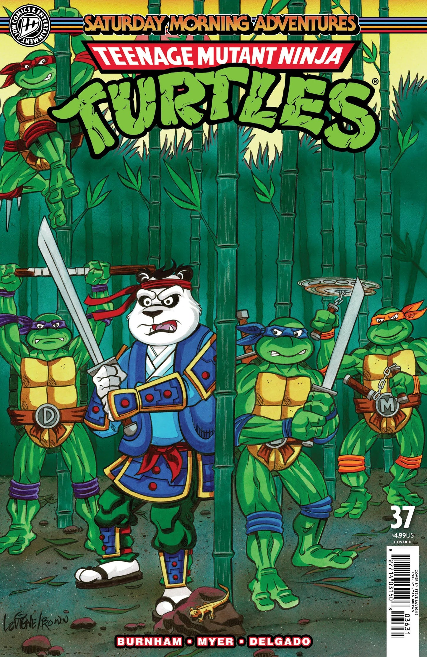 Teenage Mutant Ninja Turtles: Saturday Morning Adventures #37 Variant D Foil (Lavigne) ---- 82771403150803741