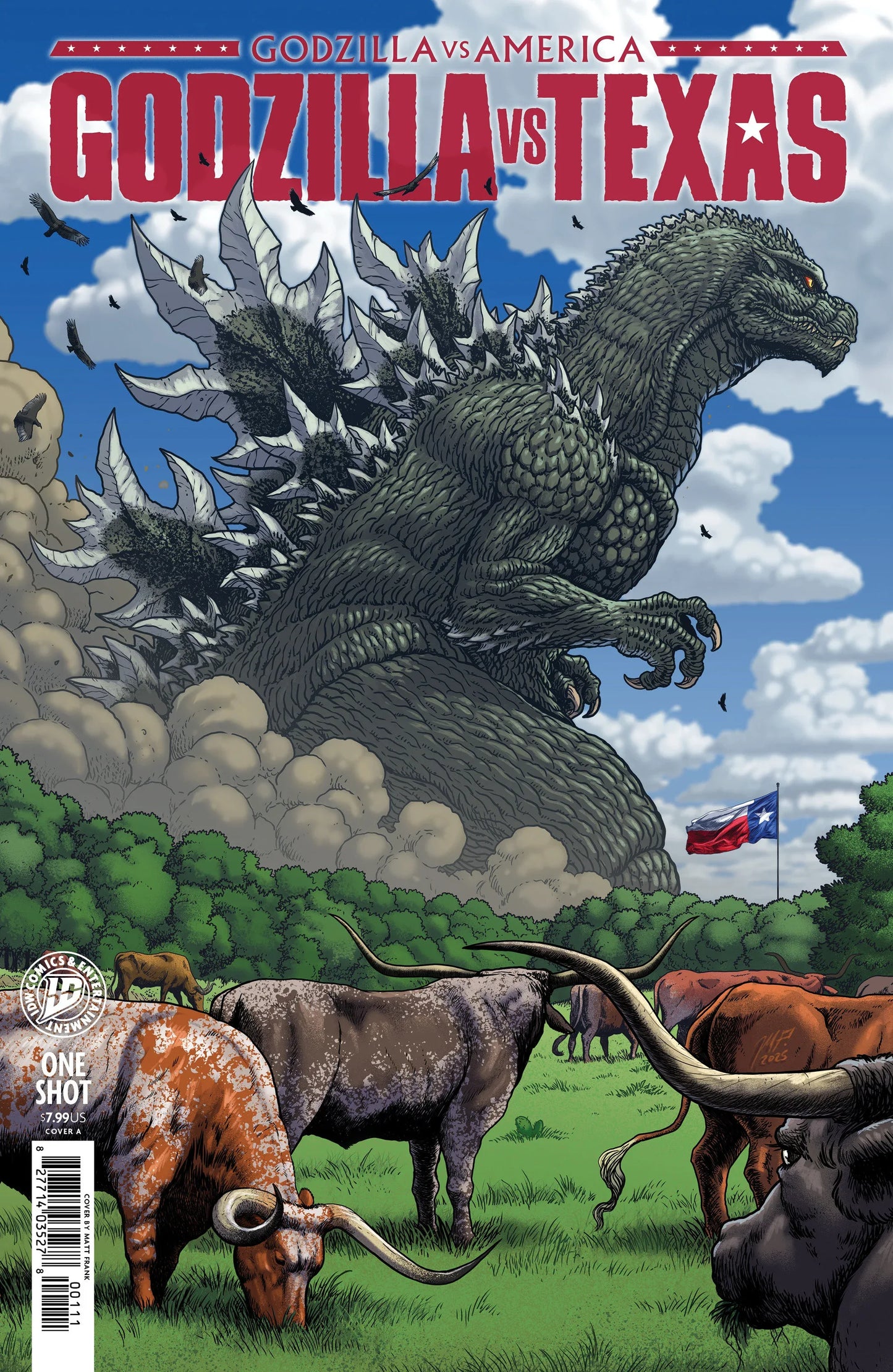 Godzilla Vs. America: Texas Cover A (Frank) ---- 82771403527800111