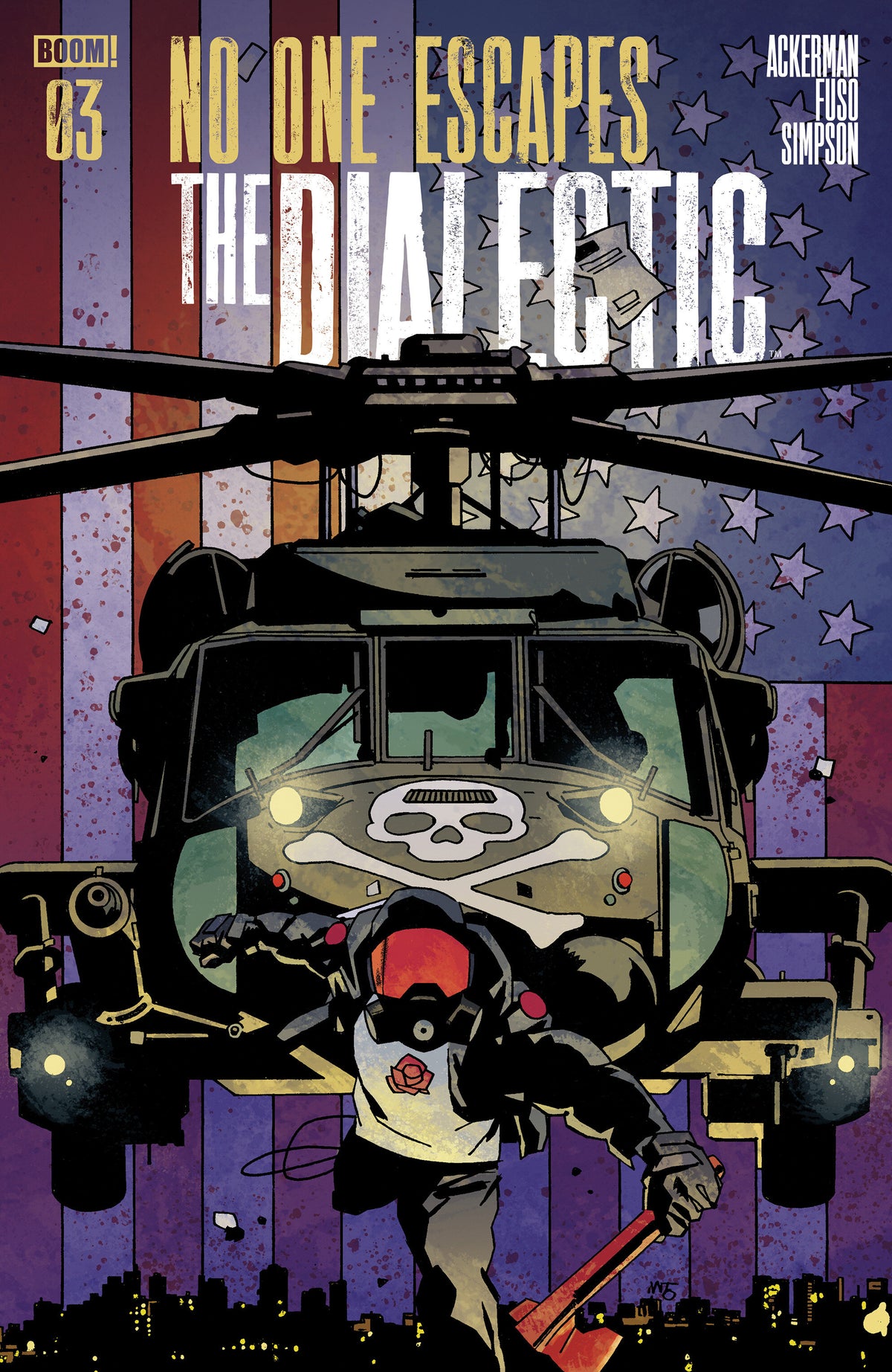 Cover of No One Escapes the Dialectic #3 A Main (Dressed, Fuso), cover art by Antonio Fuso