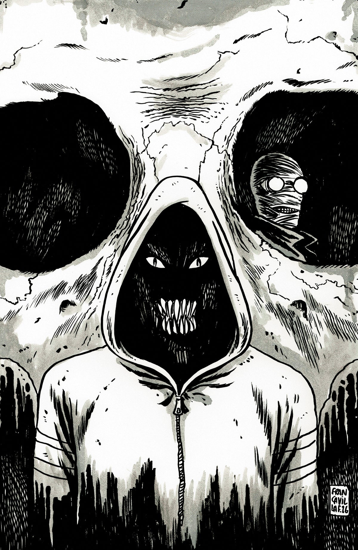 Stuff of Nightmares: The Hoodie #1 D Glow in the Dark Variant (Full Art, Glow in the Dark, Francavilla)