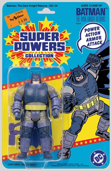 Batman The Dark Knight Returns #4 (Of 4) Facsimile Edition Cvr B Jason Geyer & Alex Saviuk Dark Knight Returns Armored Super Powers Action Figure Card Stock Var ---- 0326DC0197