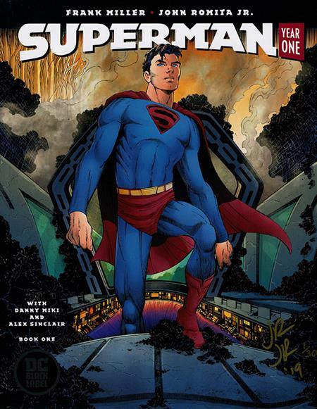 Df Superman Year One #1 Elite Gold Signature Series Signed By John Romita Jr ---- 0326DE0602