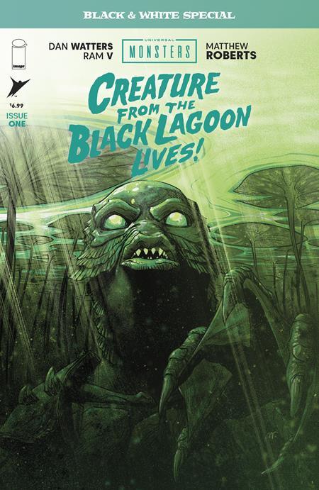 Universal Monsters Creature From The Black Lagoon Lives Black & White Special #1 (Of 2) Cvr A Matthew Roberts ---- 0326IM0278