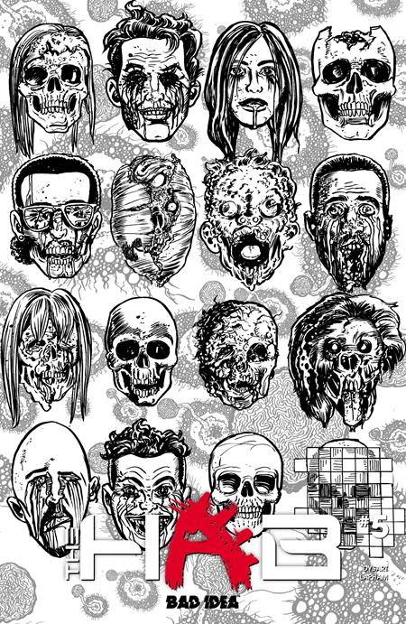 Hab #5 (Of 5) Cvr E David Lapham Bw Dead Skulls Var