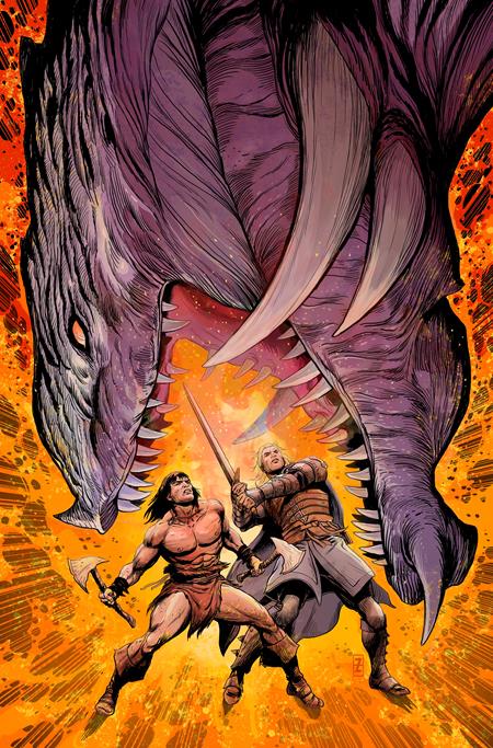 Conan And Dragonero #4 (Of 7) Cvr C Patch Zircher Virgin Cardstock Var (Mr)