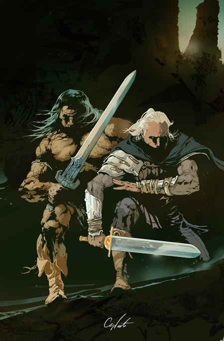 Conan The Barbarian And Dragonero #5 (Of 7) Cvr B Stevan Subic Virgin Cardstock Var (Mr)