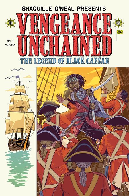 Shaquille Oneal Presents Vengeance Unchained The Legend Of Black Caesar #1 (Of 5) Cvr B Matt Talbot Ec Piracy Homage Var