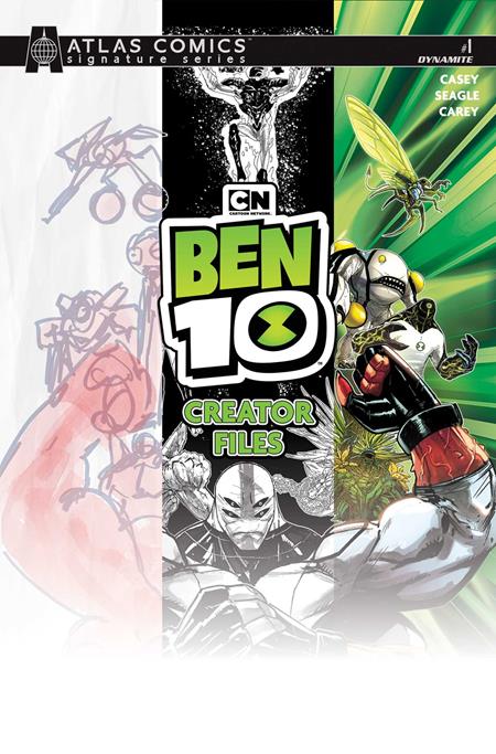 Ben 10 #1 Creator Files (One Shot) Cvr C Robert Carey Atlas Edition Signed By Joe Casey Var