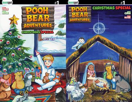 Pooh Bear Adventures Christmas Special #1 (One Shot) Cvr D Tessa Rose Holofoil Flip Var