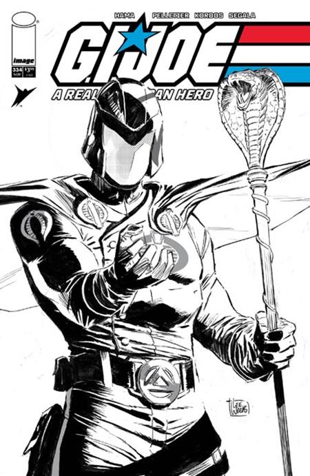 Gi Joe A Real American Hero #334 Cvr B Lee Weeks B&W Var