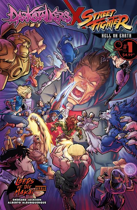 Darkstalkers X Street Fighter Hell On Earth #1 (One Shot) Cvr A Alberto Alburquerque