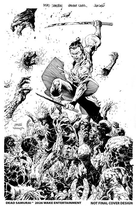 Dead Samurai #8 2Nd Ptg Cvr B Jim Lee Scott Williams B&W (Mr)