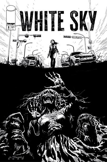 White Sky #8 Cvr B Marcelo Frusin B&W Var (Mr)