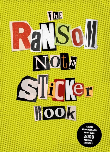 Cover of Ransom Note Sticker Book TP, cover art by Luke Herriott