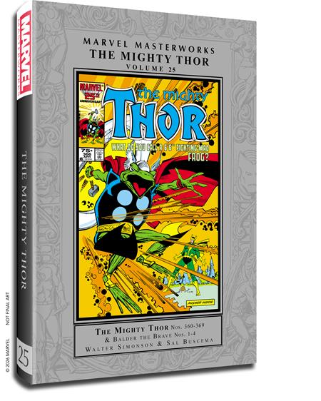 Cover of Marvel Masterworks The Mighty Thor HC Vol 25 Walter Simionson Regular Edition, cover art by Walter Simonson