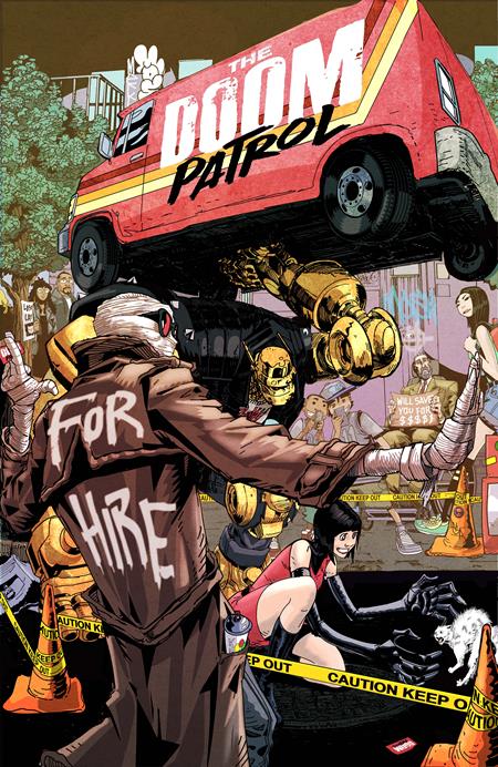 Cover of Doom Patrol #5 CVR D Damion Scott Card Stock VAR, cover art by Damion Scott