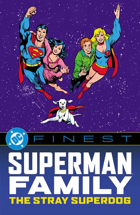 Cover of DC Finest Superman Family The Stray Superdog TP, cover art by Curt Swan, Neal Adams