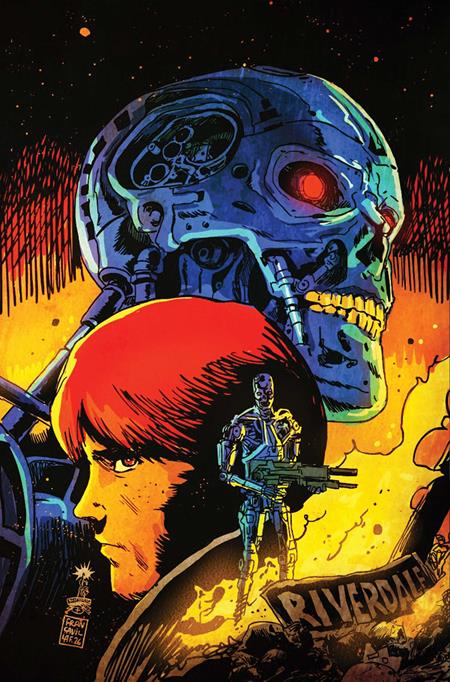 Cover of Archie Vs The Terminator #4 CVR E Francesco Francavilla Metal Premium VAR, cover art by Francesco Francavilla