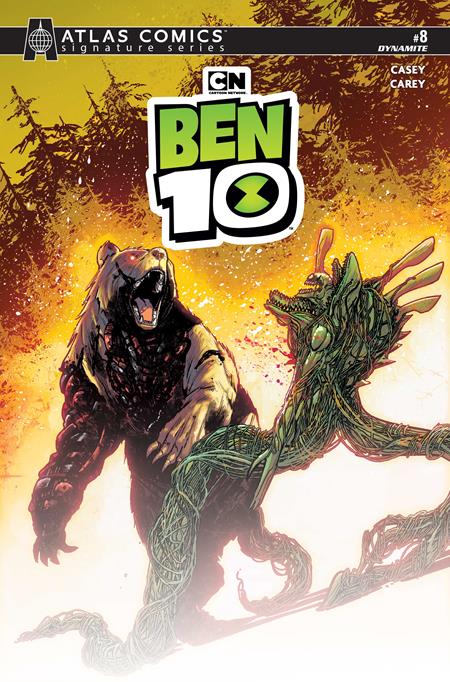 Cover of Ben 10 #8 CVR H Robert Carey Atlas Edition Signed By Joe Casey VAR, cover art by Robert Carey